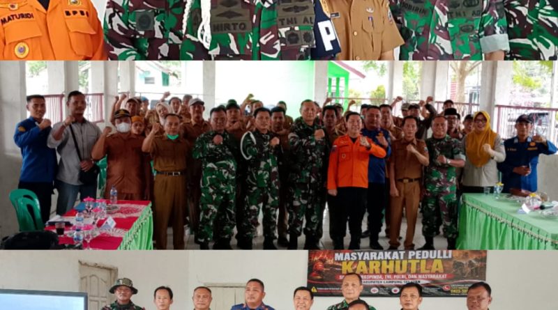Jalankan Instruksi Presiden, Tim Penyuluh Karhutla Mabes TNI Gencarkan Edukasi di Lampung Selatan