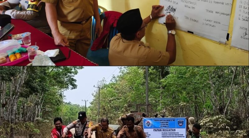 Gelar Musdes RKPDes TA 2027 dan Trail Pembangunan Jalan, Pemdes Maluai Indah Dorong Pembangunan Desa