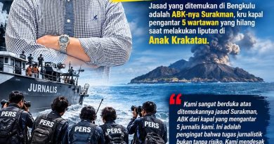 Jasad ABK Surakman Ditemukan di Bengkulu, GWI Dorong Pencarian Lima Jurnalis Dilanjutkan