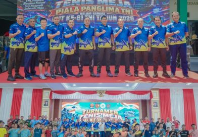 Semarak HUT Ke – 81 TNI, Kodam XV/Pattimura Gelar Turnamen Tenis Meja Piala Panglima TNI