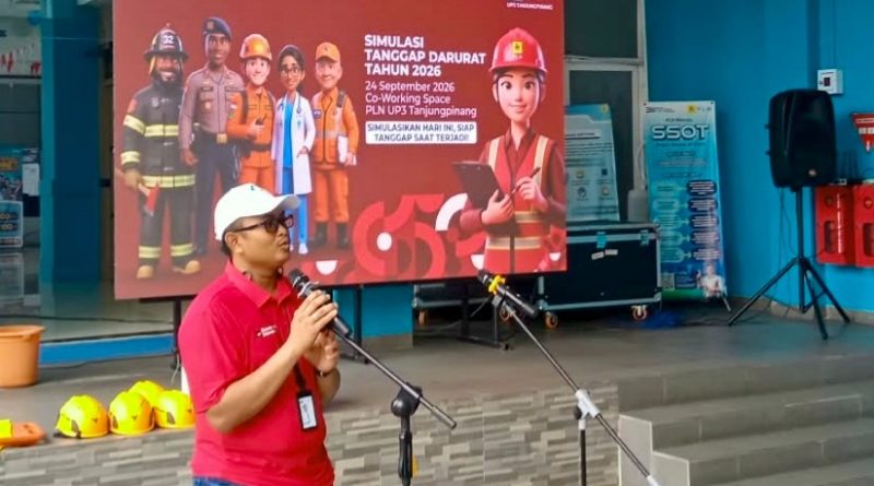 PLN UP3 Tanjungpinang Gelar Simulasi Tanggap Darurat, Perkuat Kesiapsiagaan Hadapi Berbagai Risiko