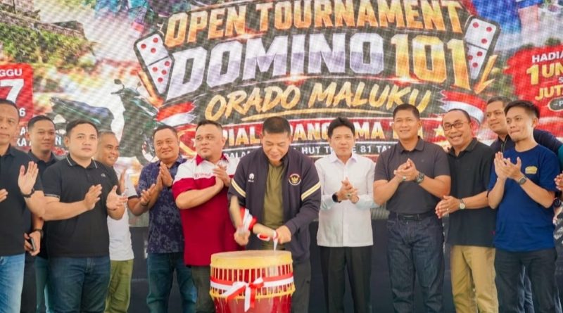 Tabuhan Tifa Menggema, Pangdam Pattimura Buka Turnamen Domino Piala Panglima TNI