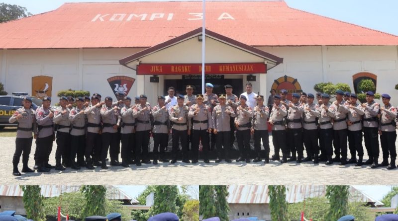 Kapolres Buru Kunjungi Mako Kompi 3 Batalyon A Pelopor, Perkuat Sinergi Jaga Kamtibmas