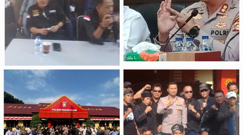 Kapolres Pagar Alam AKBP Adam Purbantoro Siap Rangkul Semua Wartawan Dan Lsm Untuk Kemajuan Daerah