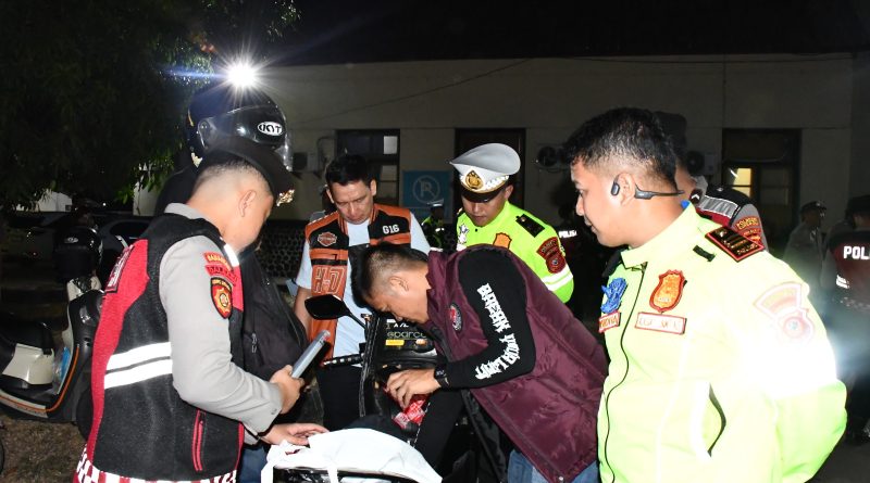 Patroli Gabungan Skala Besar, Polresta Cirebon Amankan Ratusan Barang Bukti dan Tindak Pelanggaran Jalanan