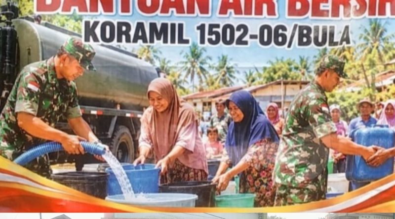 Di Tengah Kabut Asap, Koramil Bula Hadir Bawa Harapan
