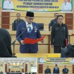 Tugas Perdana sebagai Sekda, Sarman Syahroni Pimpin Pelantikan Enam Pejabat Administrator Pemkab Rohil