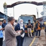 Terjadi Kebakaran di Area Bahu Jalan Penghubung, Desa Karangmangu Dengan Desa Nanggerang Wabup Tuti Tinjau Langsung.