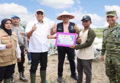 Di Tengah Kemarau, Campang Tiga Hulu Gelar Panen Raya IP 200, Produktivitas Capai 7,76 Ton GKP per Hektare