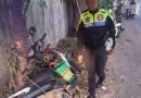 Respon Cepat Satlantas Polres Cirebon Kota ,Tangani Kecelakaqn Tunggal di Mundu.
