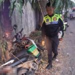 Respon Cepat Satlantas Polres Cirebon Kota ,Tangani Kecelakaqn Tunggal di Mundu.