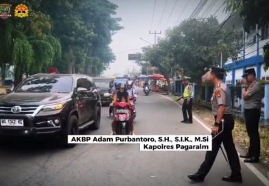 Kapolres Pagar Alam AKBP Adam Purbantoro Turun Langsung Pimpin Strong Point Pagi, PJU Juga Hadir Layani Masyarakat